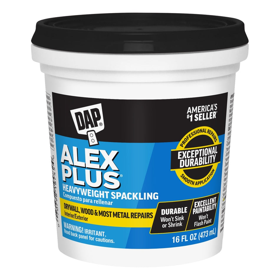 DAP Alex Plus Spackling, White, 16 fl. oz.