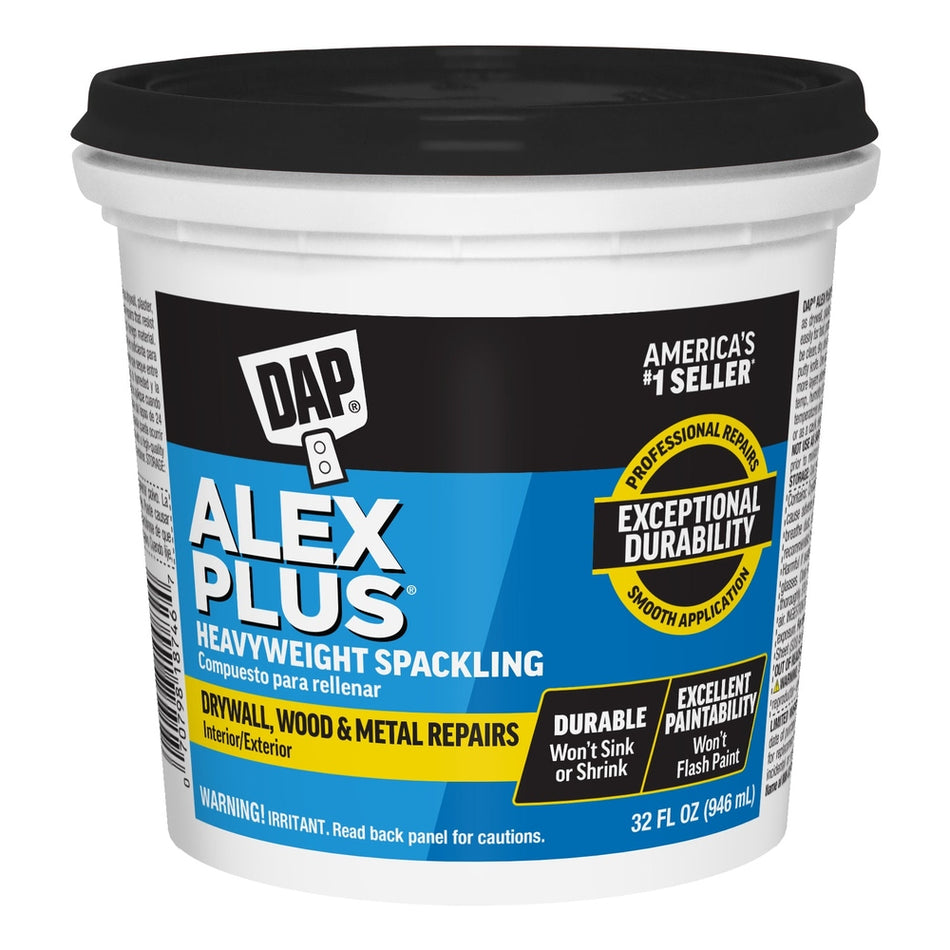 DAP Alex Plus Spackling, White, 32 fl. oz.