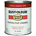 Rust-Oleum Stops Rust 7763502 Protective Enamel, Gloss Carnival Red, 1 Quart