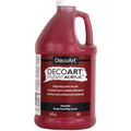 DecoArt STU06 Student Acrylic, 64 fl. oz., Deep Red