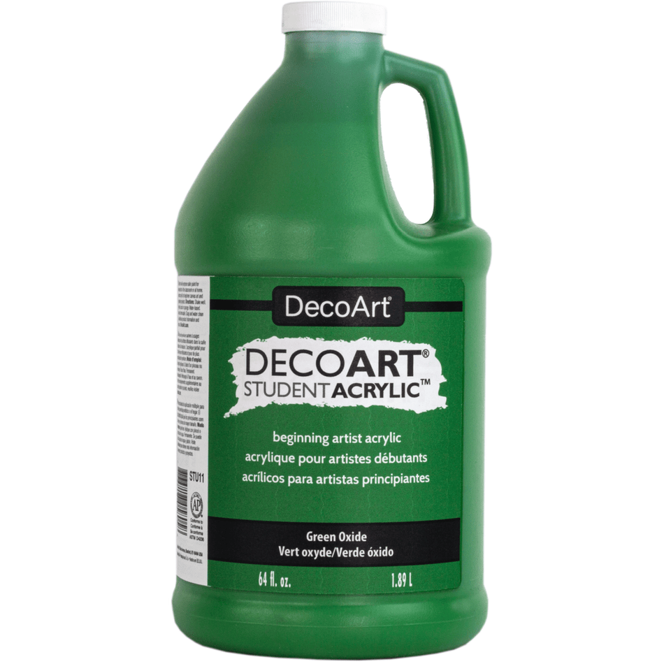 DecoArt STU11 Student Acrylic, 64 fl. oz., Green Oxide