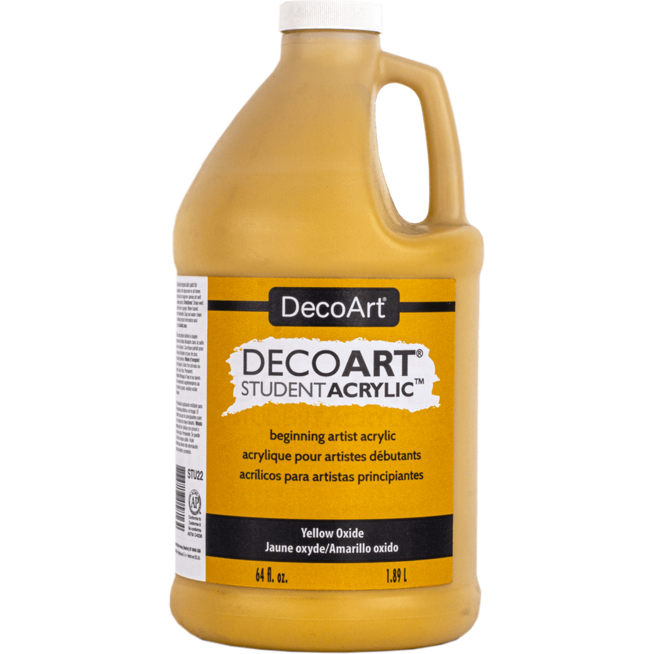 DecoArt STU22 Student Acrylic, 64 fl. oz., Yellow Oxide