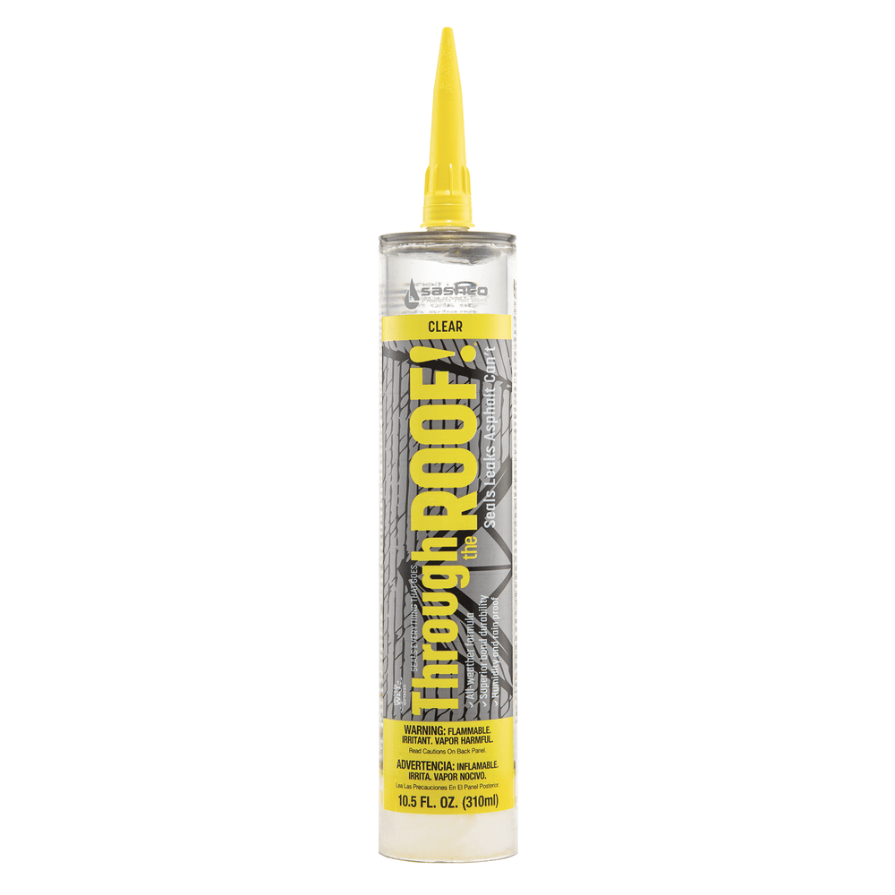 Sashco 14010 Through The Roof! Waterproof Sealant, Clear, 10.5 fl. oz. Cartridge