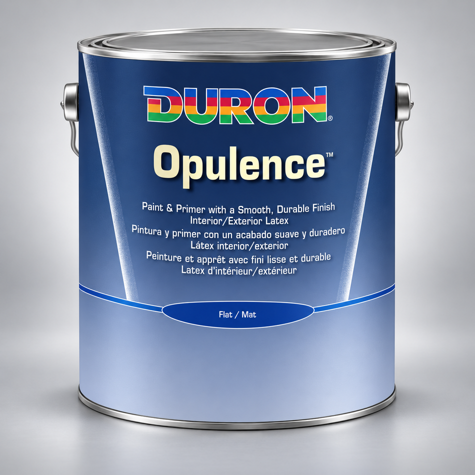Duron Opulence Interior-Exterior Latex Paint Flat White Base 1 Gallon