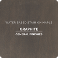 General Finishes Water-Based Wood Stain – Graphite, 1 Quart