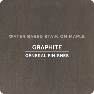 General Finishes Water-Based Wood Stain – Graphite, 1 Quart
