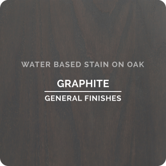General Finishes Water-Based Wood Stain – Graphite, 1 Quart