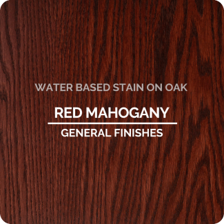 General Finishes Water-Based Wood Stain – Red Mahogany, 1 Quart