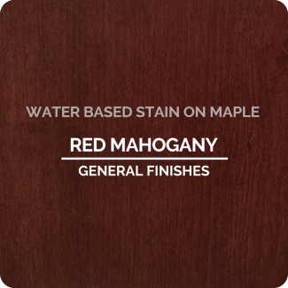 General Finishes Water-Based Wood Stain – Red Mahogany, 1 Quart