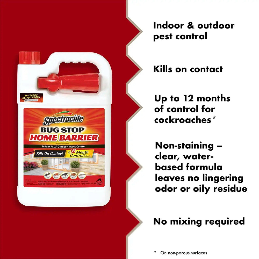 Spectrum Brands HG-96098 Bug Stop Home Barrier with Trigger Sprayer, 1 Gallon
