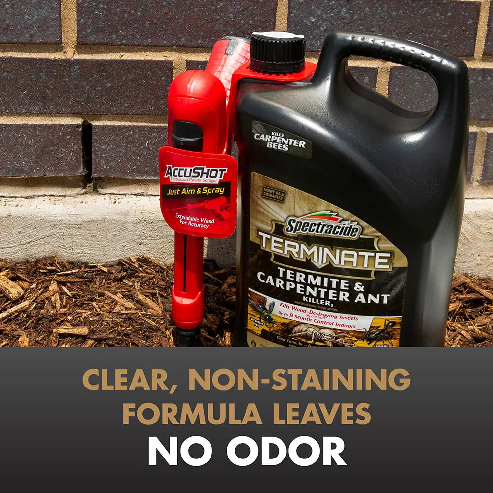 Spectrum Brands HG-96375 Spectracide Terminate Termite & Carpenter Ant Killer₂ with AccuShot Sprayer, 1.33 Gallons