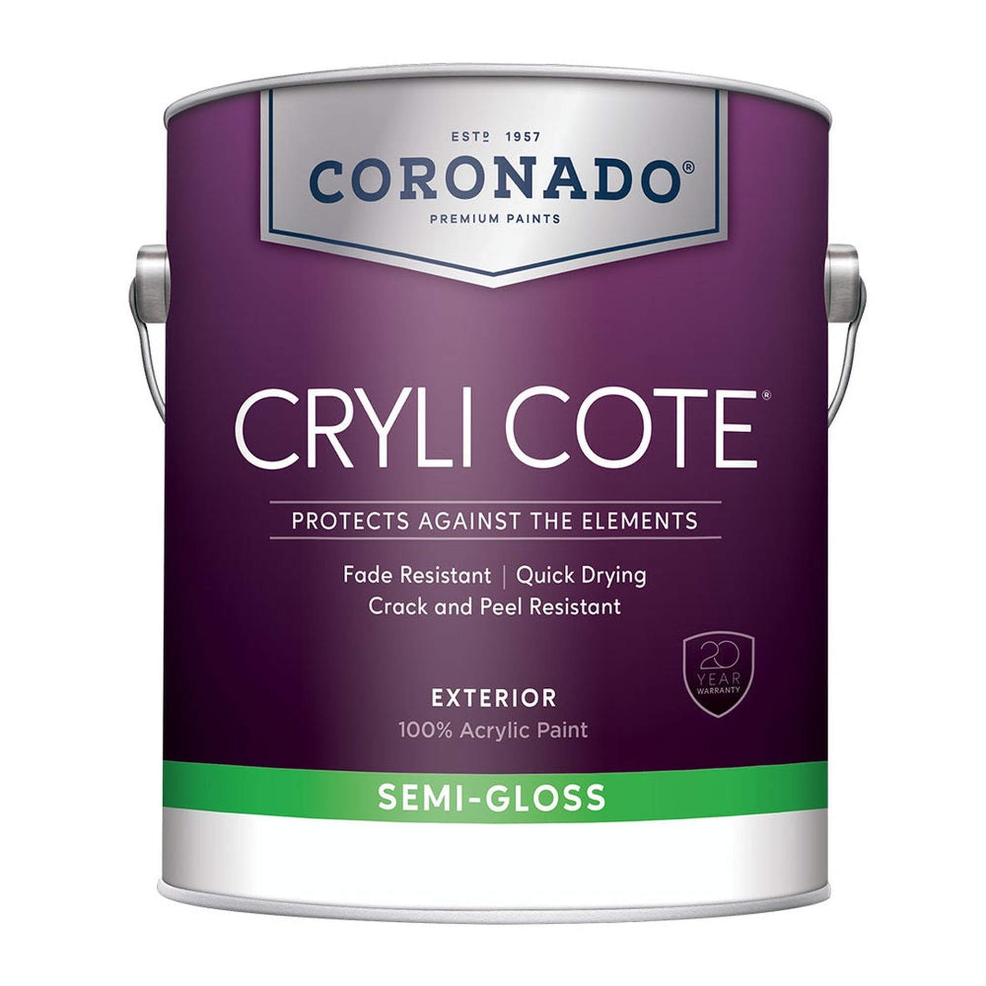 Cryli Cote Exterior 100% Acrylic Paint - Semi-Gloss