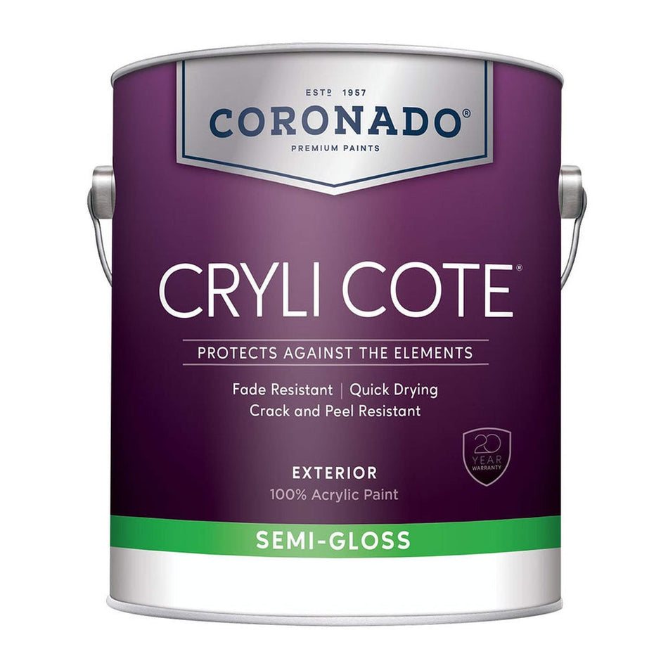 Cryli Cote Exterior 100% Acrylic Paint - Semi-Gloss