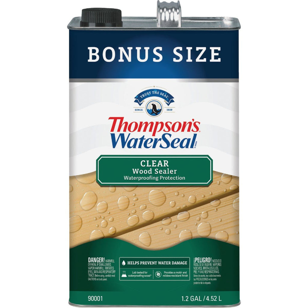 Thompson's Waterseal TH.090001-03 Clear Wood Sealer, 1.2 Gallon