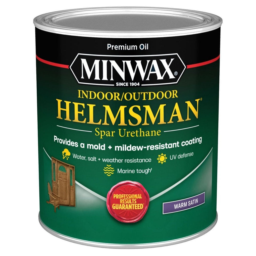 Minwax 63205444 1 Quart Clear Warm Satin Helmsman Indoor / Outdoor Spar Urethane