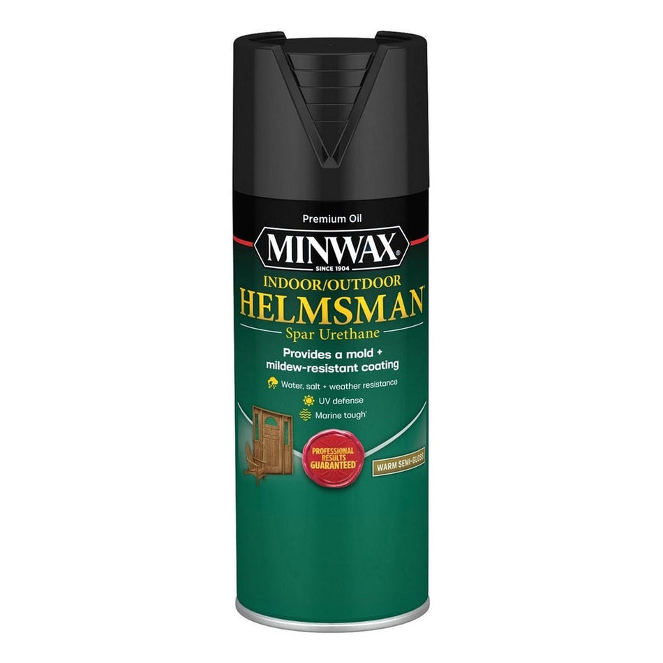 Minwax 33260000 11.5 oz. Clear Warm Semi-Gloss Helmsman Indoor / Outdoor Spar Urethane Spray