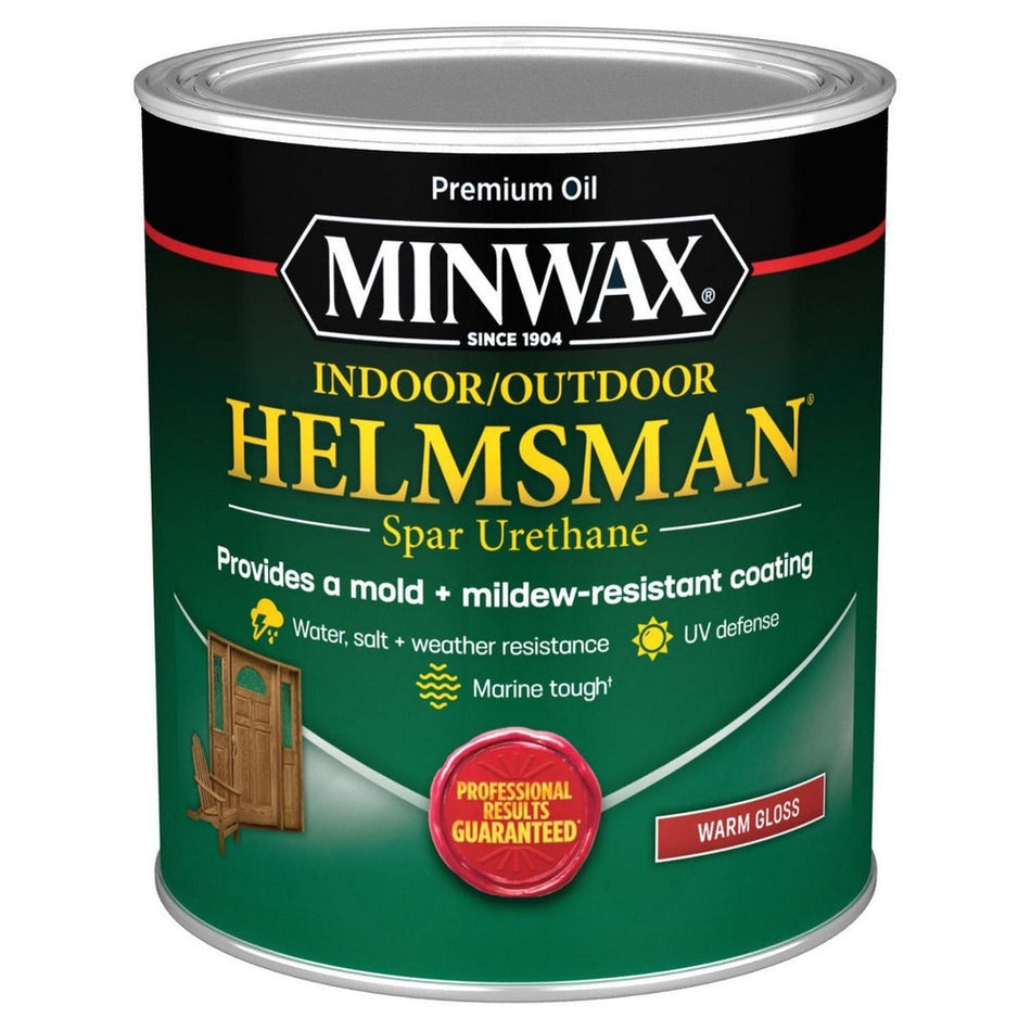 Minwax 63200444 1 Quart Clear Warm Gloss Helmsman Indoor / Outdoor Spar Urethane