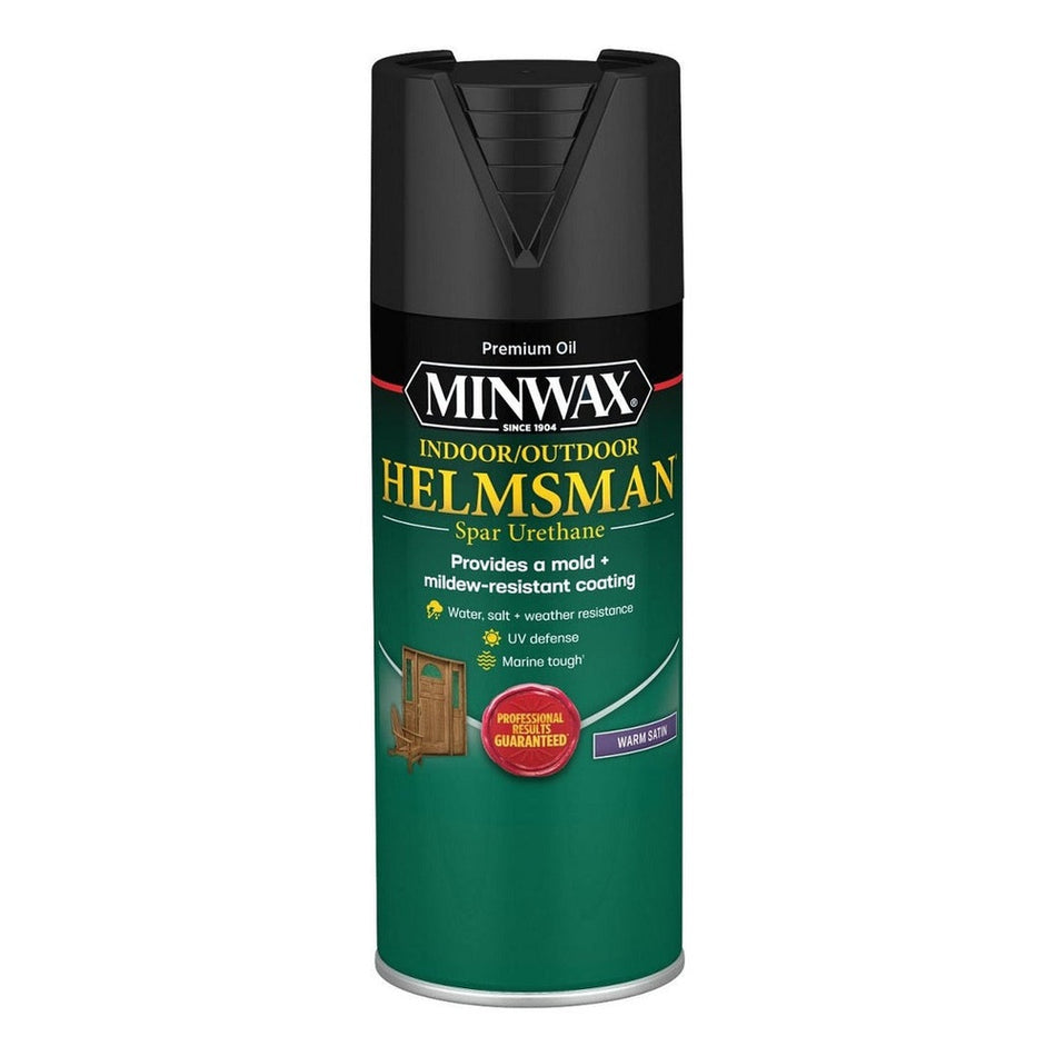 Minwax 33255000 11.5 oz. Clear Warm Satin Helmsman Indoor / Outdoor Spar Urethane Spray