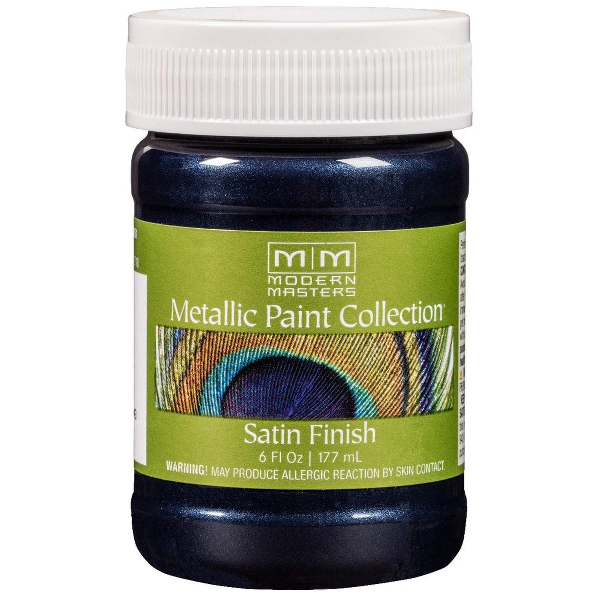 Rust-Oleum Modern Masters ME792 Metallic Paint, Black Sapphire, 6 fl. oz. (Case of 6)