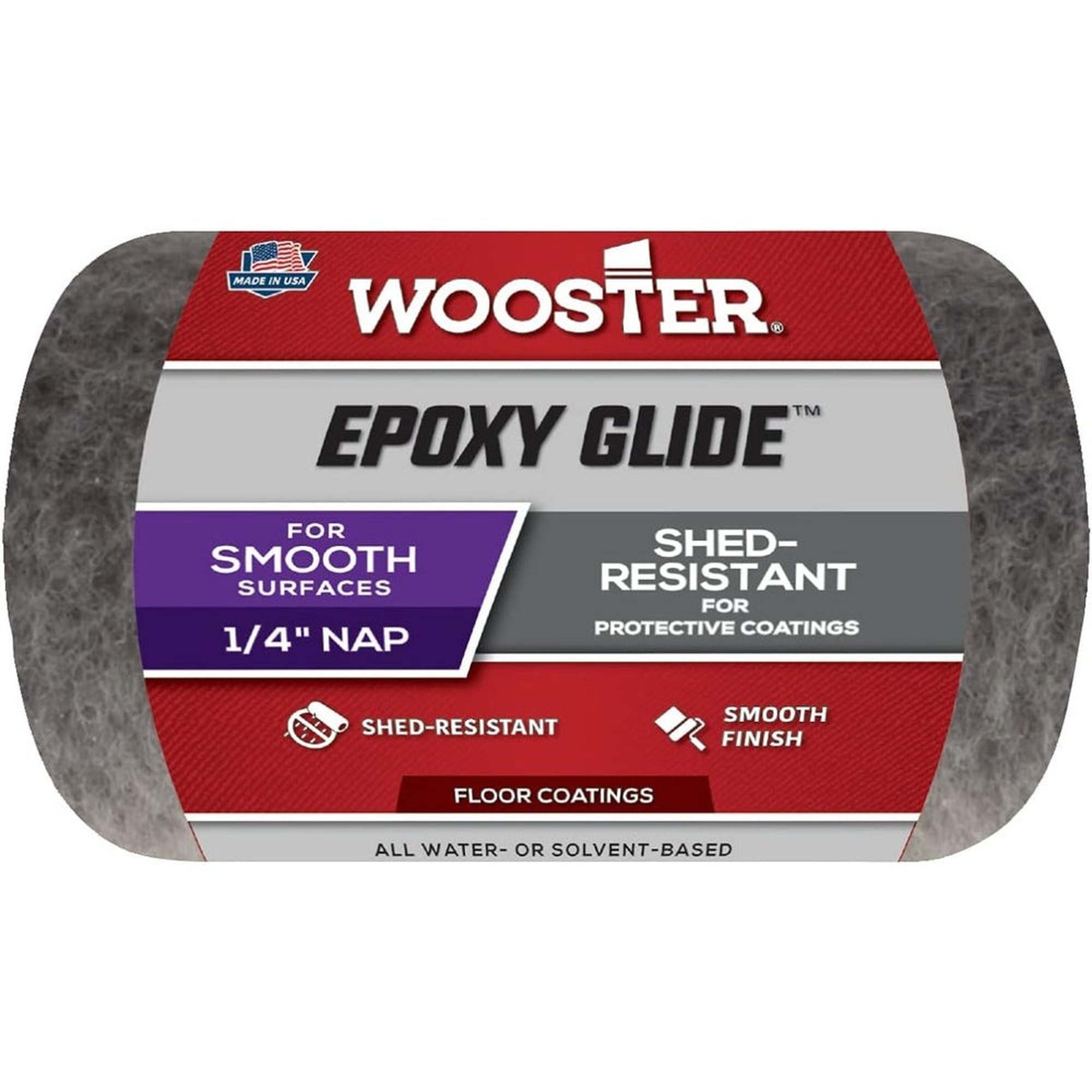 Wooster R232 Epoxy Glide, Shed-Resistant for Protective Coatings, ¼" Nap