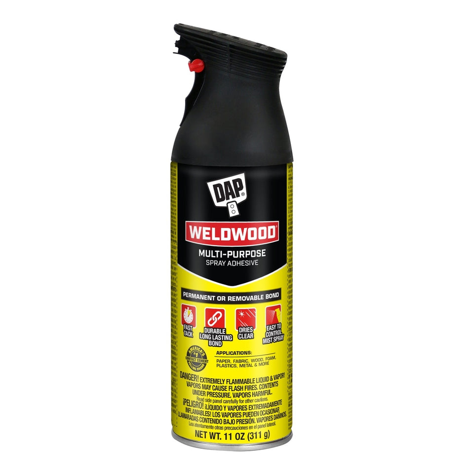 DAP Weldwood Multi-Purpose Spray Adhesive, Clear, 11 oz.
