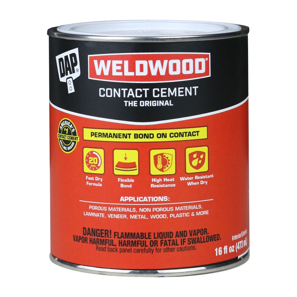 DAP Original Contact Neoprene Adhesive, Tan, 16 fl. oz.