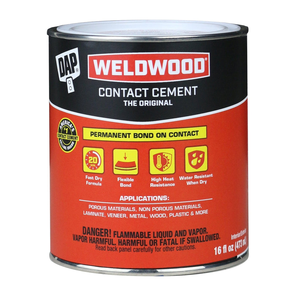 DAP Original Contact Neoprene Adhesive, Tan, 16 fl. oz.