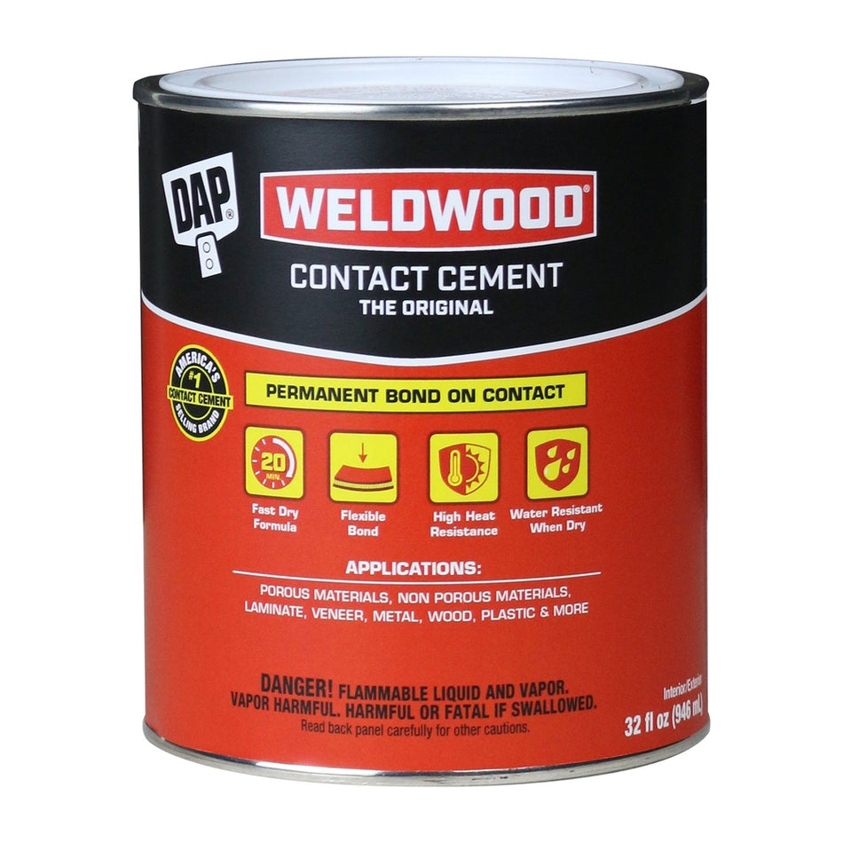 DAP Original Contact Neoprene Adhesive, Tan, 32 fl. oz.